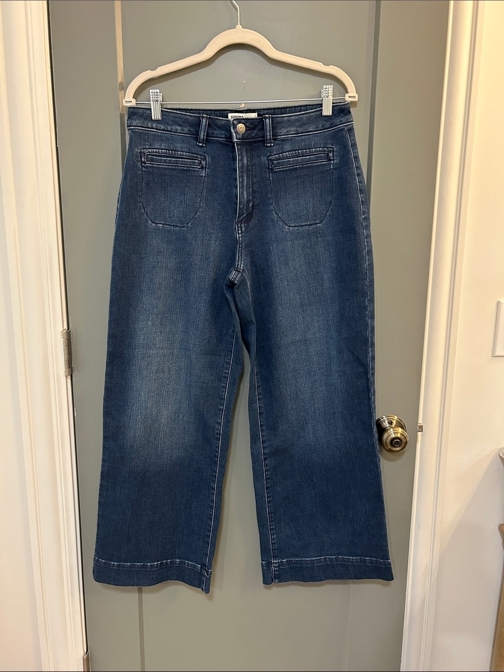 Sonoma Wide-Leg Dark Blue Denim Jeans women’s size 10